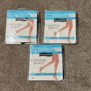 No Nonsense Knee Highs Off Black Q Queen Size